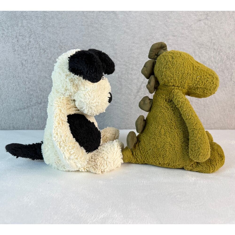 Jellycat London Plush Puppy & Dinosaur Set – 2 Soft Stuffed Animals - Picture 4 of 9